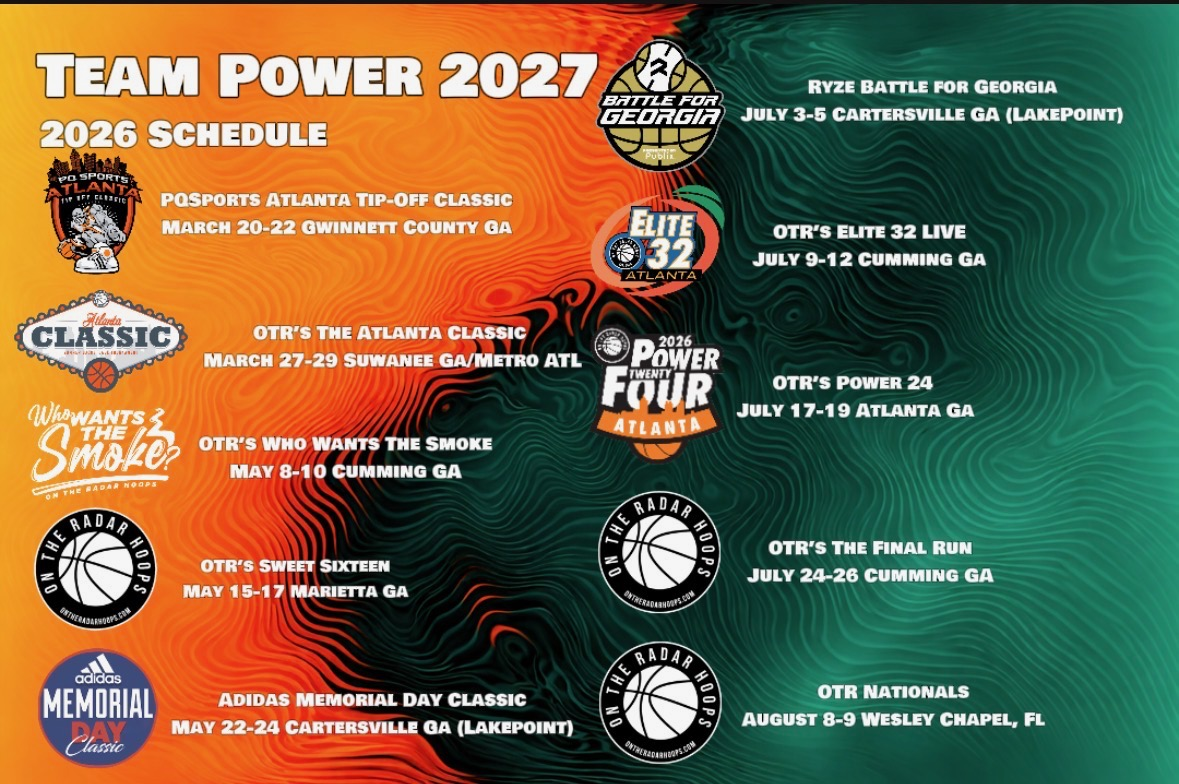 Team Power Official 2026 Schedule